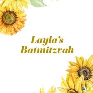 Batmitzvah Benscher BT10 Hebrew English & Transliteration