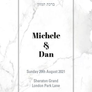 Wedding Benscher W7 Hebrew English