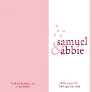 1/3 A4 Wedding Benscher A43RDW1