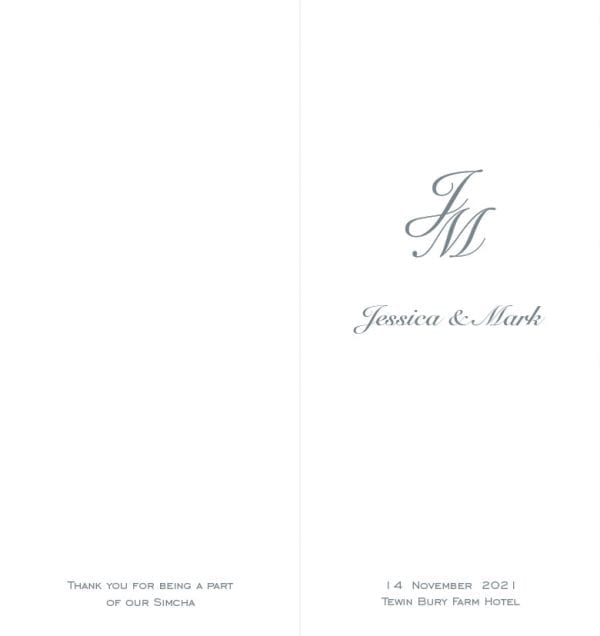 1/3 A4 Wedding Benscher A43RDW2
