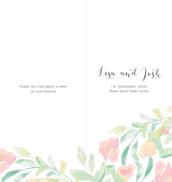 1/3 A4 Wedding Benscher A43RDW3