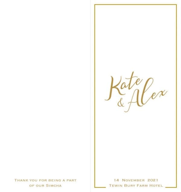 1/3 A4 Wedding Benscher A43RDW4