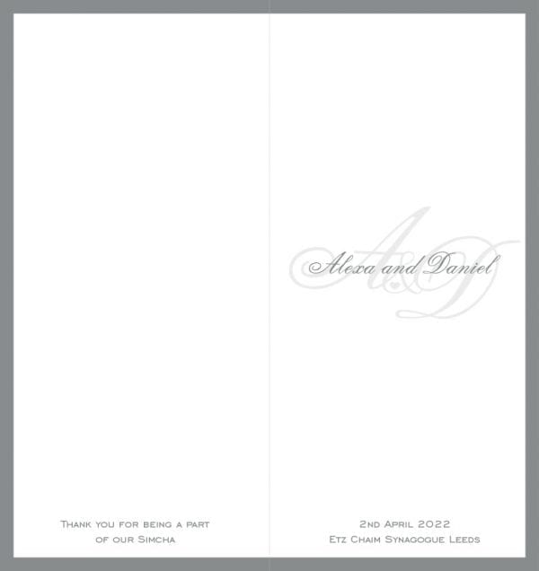 1/3 A4 Wedding Benscher A43RDW6