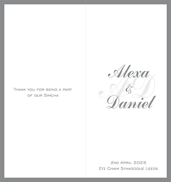 1/3 A4 Wedding Benscher A43RDW6