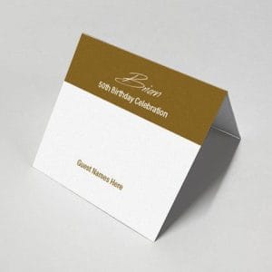 Gold Special - Celebration Escort Card
