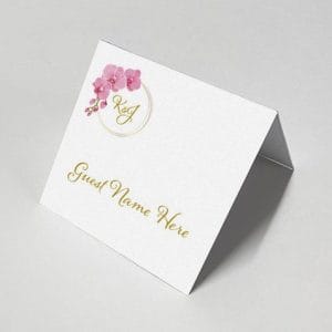 Golden Keyring - Celebration Escort Card