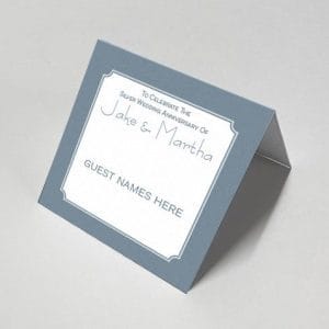 Silver Edge - Celebration Escort Card