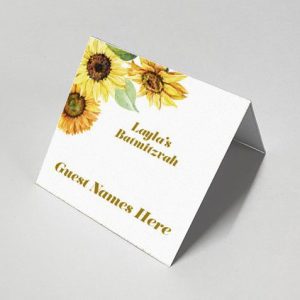 Sunflowers - Celebration Escort Card