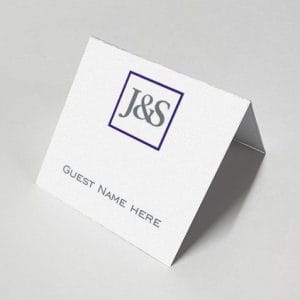 Blue Square - Celebration Place Card