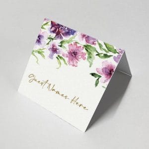 Floral Sky Light - Celebration Place Card