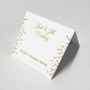 Gold Leaf - Celebration Place Card