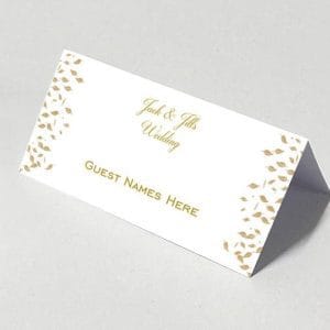 Gold Leaf - Diamond Escort Card