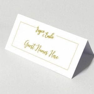 Golden Tablet - Diamond Escort Card