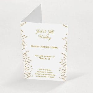 Gold Leaf - Exclusive Escort Card