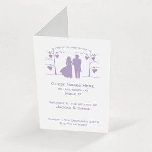 Mauve Chuppa - Exclusive Escort Card