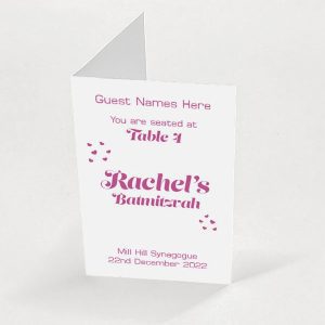 Pink Hearts - Exclusive Escort Card