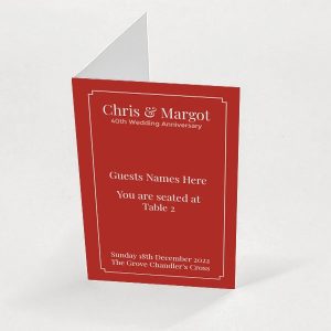 Red Panel - Exclusive Escort Card