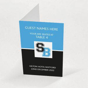 Varsity Blue & Black - Exclusive Escort Card