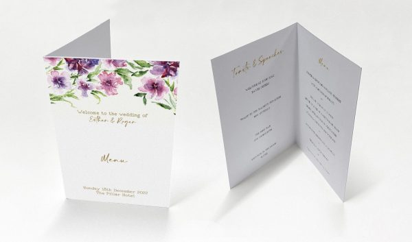 Floral Sky Light - Celebration Menu