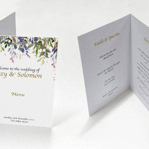Floral Sky - Celebration Menu