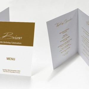 Gold Special - Celebration Menu
