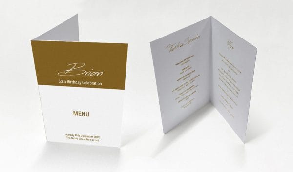 Gold Special - Celebration Menu