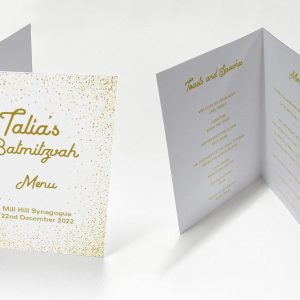 Golden Dots - Celebration Menu