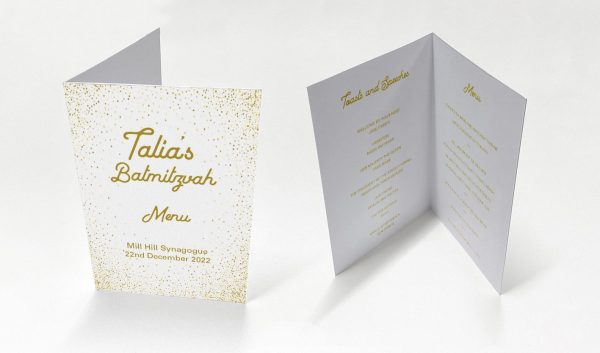 Golden Dots - Celebration Menu