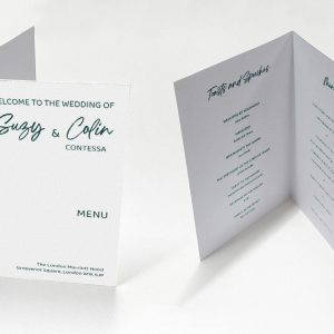 Green Contessa - Celebration Menu