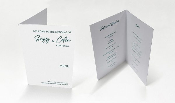 Green Contessa - Celebration Menu