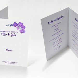 Purple Flora - Celebration Menu