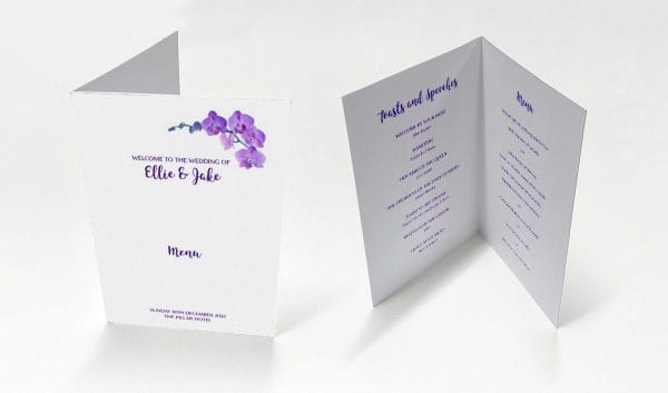 Purple Flora - Celebration Menu