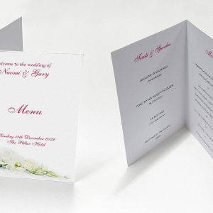 White Rose - Celebration Menu