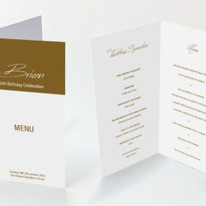 Gold Special - Diamond Menu