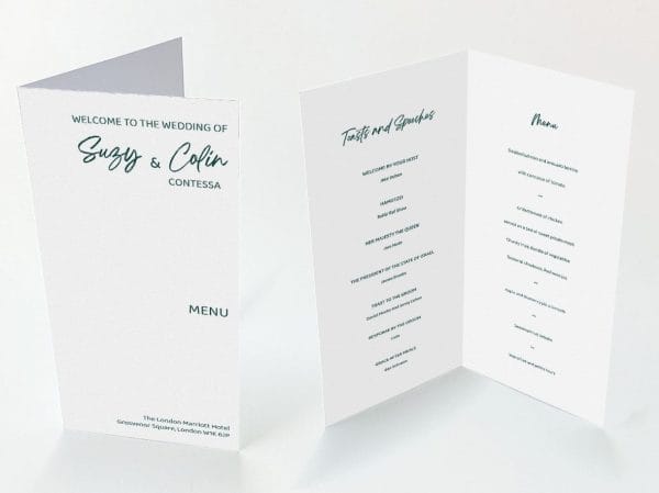 Green Contessa - Diamond Menu