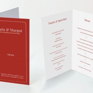 Red Panel - Diamond Menu