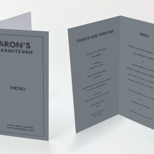 Silver Black Border - Diamond Menu