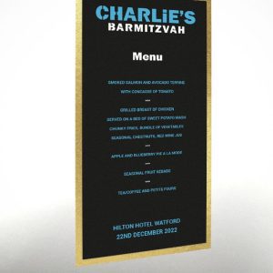 Blue & White Modern - Exclusive Menu