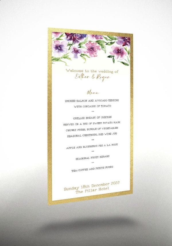 Floral Sky Light - Exclusive Menu