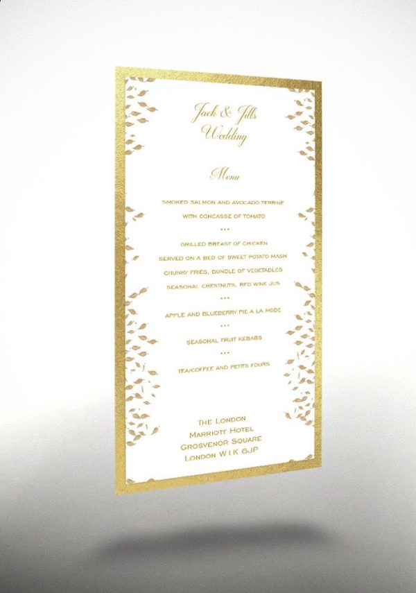 Gold Leaf - Exclusive Menu