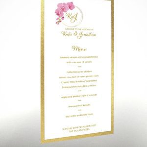 Golden Keyring - Exclusive Menu