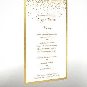 Golden Rain - Exclusive Menu