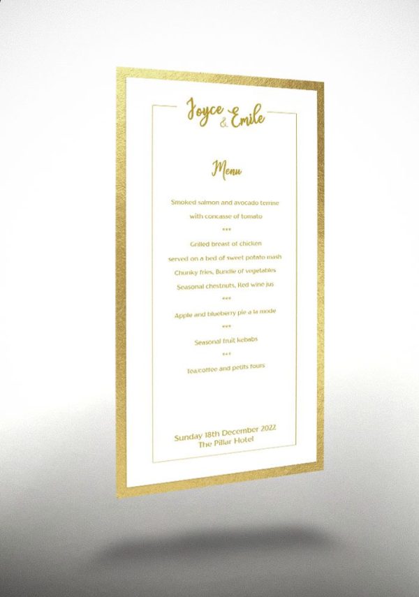 Golden Tablet - Exclusive Menu