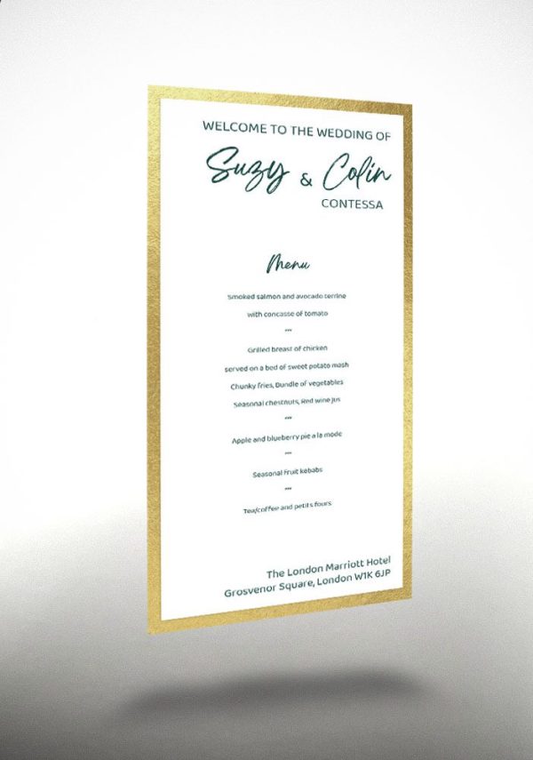 Green Contessa - Exclusive Menu