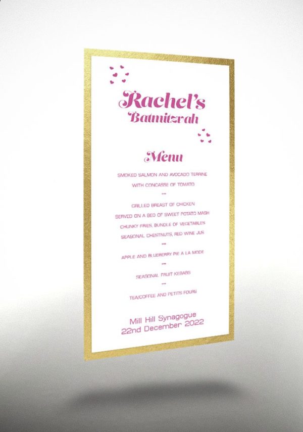 Pink Hearts - Exclusive Menu