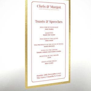 Red Panel - Exclusive Menu