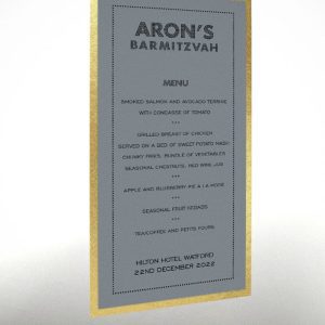 Silver Black Border - Exclusive Menu