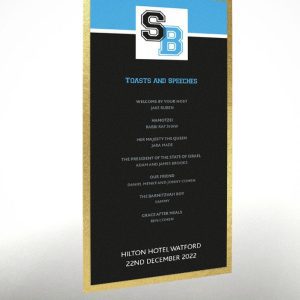 Varsity Blue & Black - Exclusive Menu