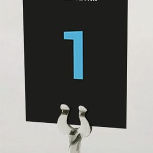 Blue & White Modern - Celebration Table Name Card