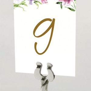 Floral Sky Light - Celebration Table Name Card